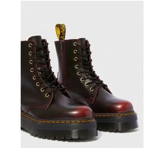 Dr. Martens Jadon red Arcadia platform boots